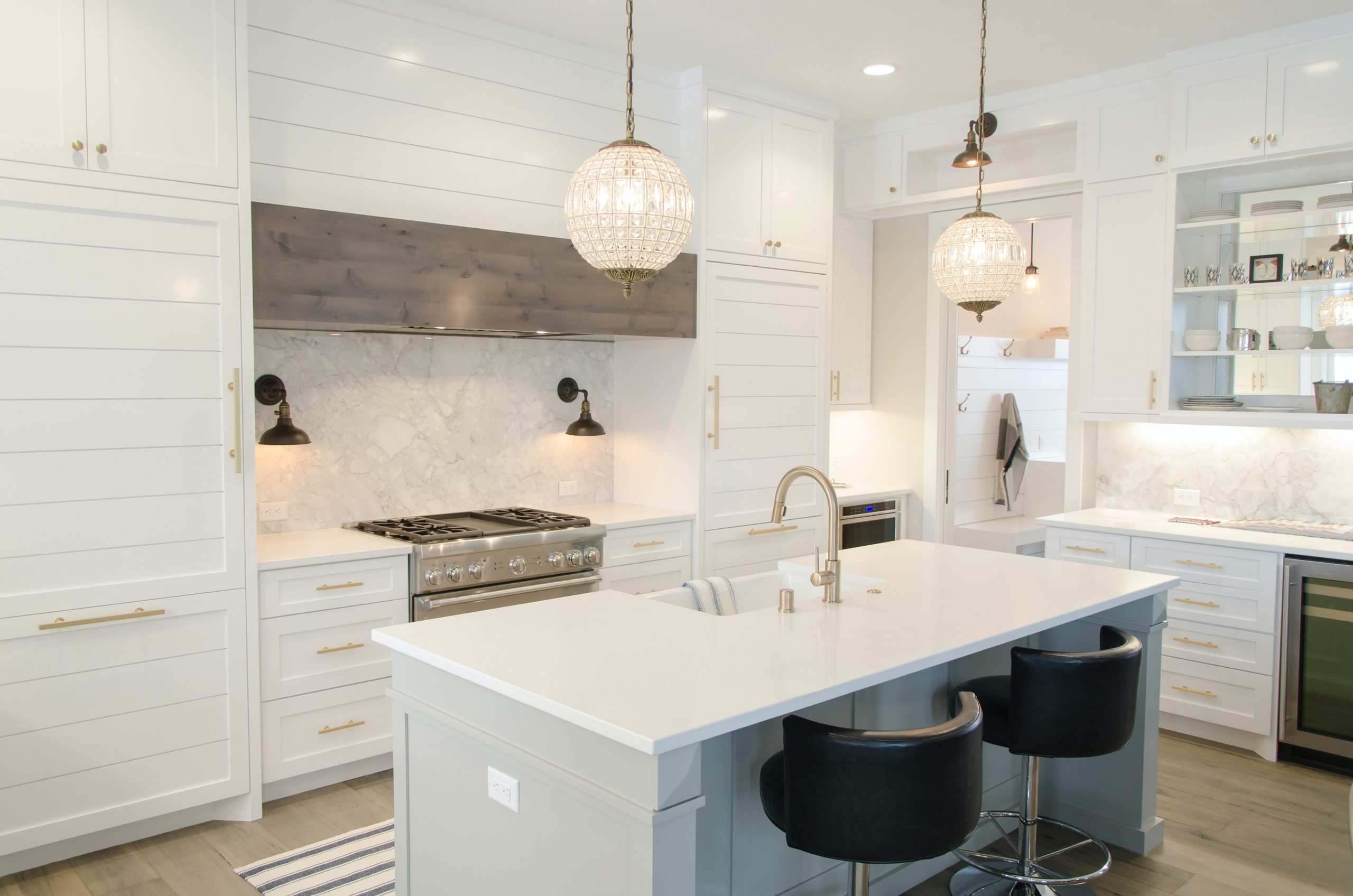 Kitchen White and Stainless